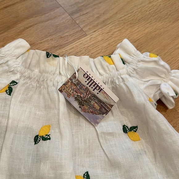 NEW with tags (From Italy!!) Lemon Dress size XS (12-18 months) - Picture 6 of 12